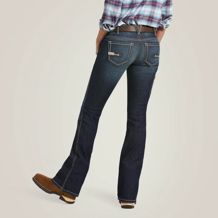 Rebar DuraStretch Riveter Boot Cut Jean Hallow Women Ariat Denim Rebar DuraStretch Riveter Boot Cut Jean Hallow Women Ariat Denim