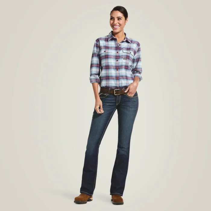 Rebar DuraStretch Riveter Boot Cut Jean Hallow Women Ariat Denim Rebar DuraStretch Riveter Boot Cut Jean Hallow Women Ariat Denim