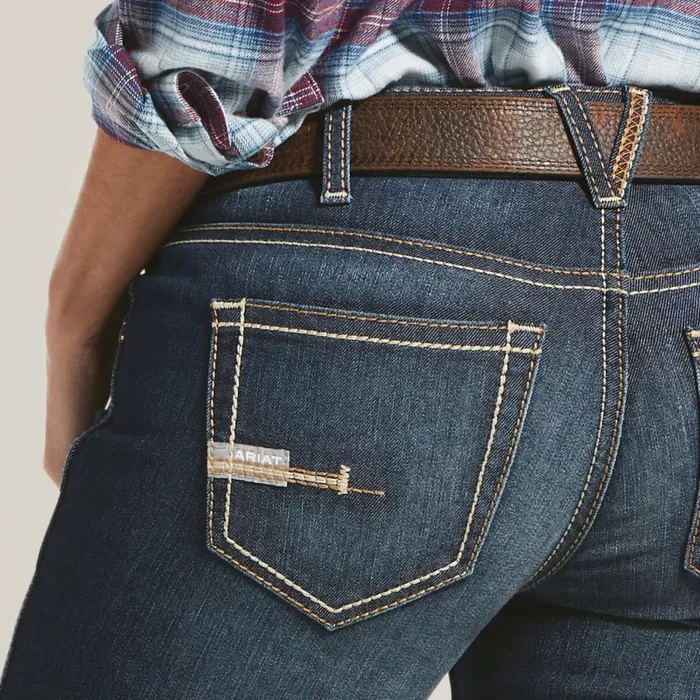 Rebar DuraStretch Riveter Boot Cut Jean Hallow Women Ariat Denim Rebar DuraStretch Riveter Boot Cut Jean Hallow Women Ariat Denim