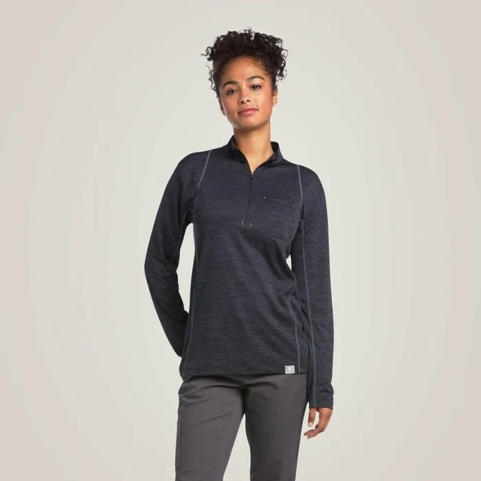 Rebar Evolution 12 Zip Top Black Women Ariat TShirts and Tops