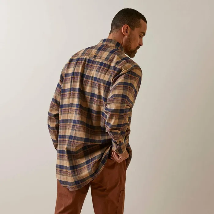 Rebar Flannel DuraStretch Work Shirt Tiger039s Eye Plaid Men Ariat Button Down Shirts Rebar Flannel DuraStretch Work Shirt Tiger039s Eye Plaid Men Ariat Button Down Shirts