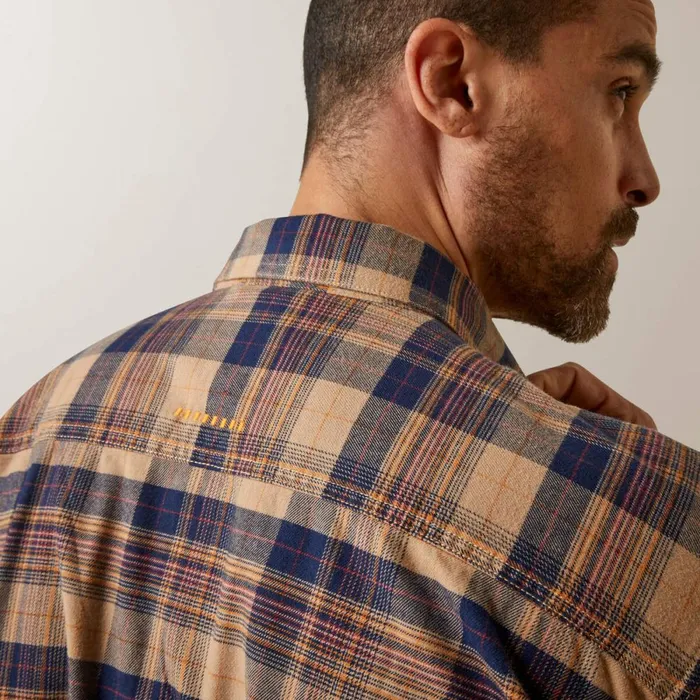 Rebar Flannel DuraStretch Work Shirt Tiger039s Eye Plaid Men Ariat Button Down Shirts Rebar Flannel DuraStretch Work Shirt Tiger039s Eye Plaid Men Ariat Button Down Shirts