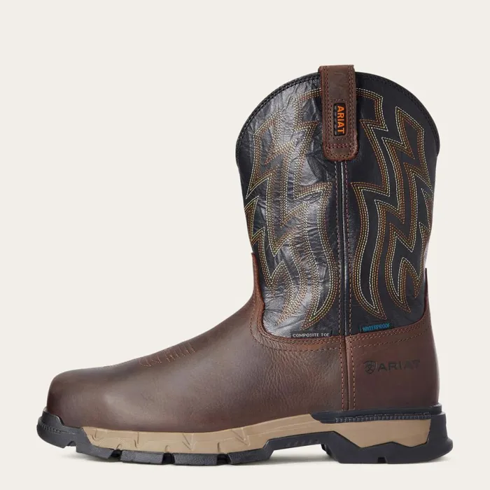 Rebar Flex Western Waterproof Composite Toe Work Boot Dark Brown Men Ariat Work Boots Rebar Flex Western Waterproof Composite Toe Work Boot Dark Brown Men Ariat Work Boots