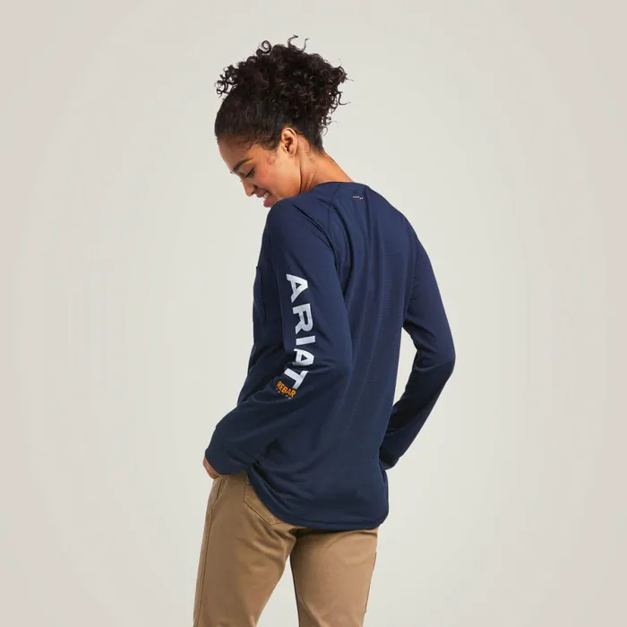 Rebar Heat Fighter TShirt Navy Eclipse Women Ariat TShirts and Tops Rebar Heat Fighter TShirt Navy Eclipse Women Ariat TShirts and Tops