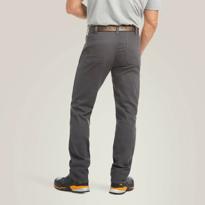 Rebar M4 Low Rise DuraStretch Made Tough Double Front Stackable Straight Leg Pant Rebar Grey Men Ariat Pants and Shorts Rebar M4 Low Rise DuraStretch Made Tough Double Front Stackable Straight Leg Pant Rebar Grey Men Ariat Pants and Shorts