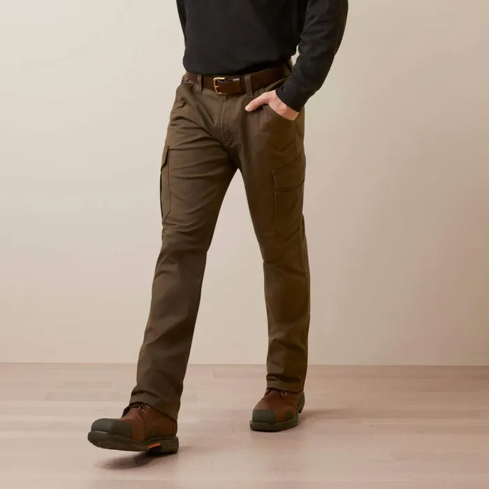 Rebar M4 Relaxed Made Tough Cargo Straight Pant Wren Men Ariat Pants and Shorts