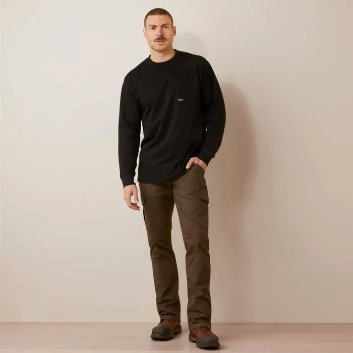 Rebar M4 Relaxed Made Tough Cargo Straight Pant Wren Men Ariat Pants and Shorts Rebar M4 Relaxed Made Tough Cargo Straight Pant Wren Men Ariat Pants and Shorts