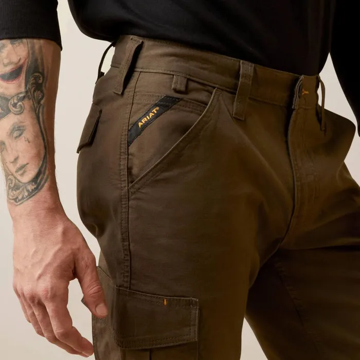 Rebar M4 Relaxed Made Tough Cargo Straight Pant Wren Men Ariat Pants and Shorts Rebar M4 Relaxed Made Tough Cargo Straight Pant Wren Men Ariat Pants and Shorts