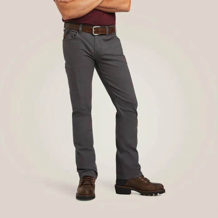 Rebar M7 DuraStretch Made Tough Straight Pant Rebar Grey Men Ariat Pants and Shorts