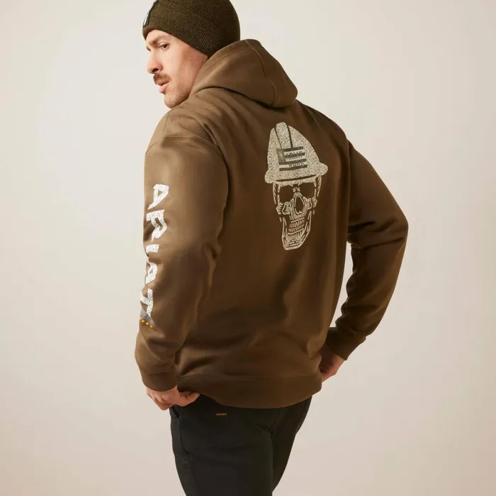 Rebar Roughneck Pullover Hoodie Beech Men Ariat Sweatshirts and Hoodies