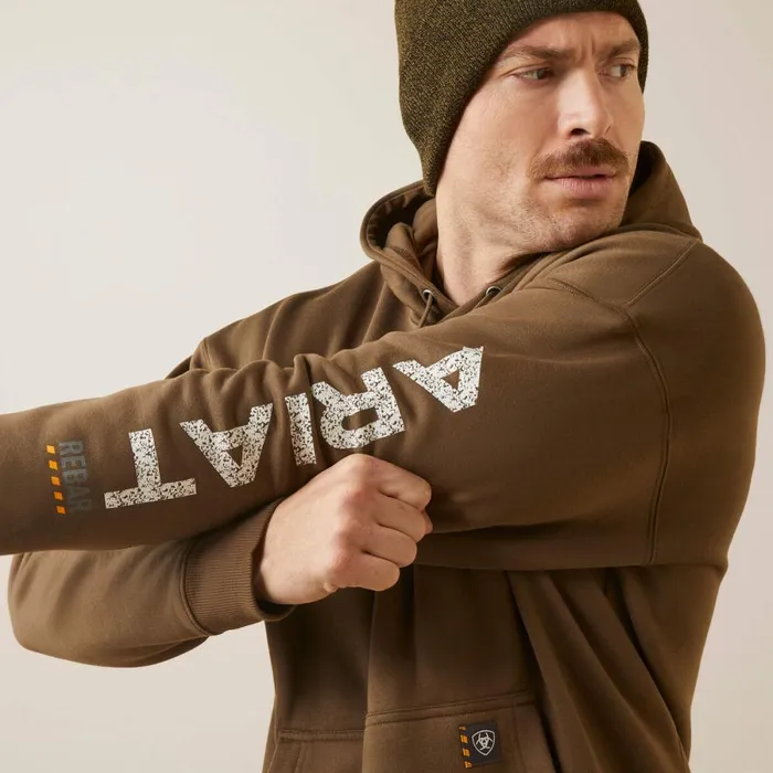 Rebar Roughneck Pullover Hoodie Beech Men Ariat Sweatshirts and Hoodies Rebar Roughneck Pullover Hoodie Beech Men Ariat Sweatshirts and Hoodies
