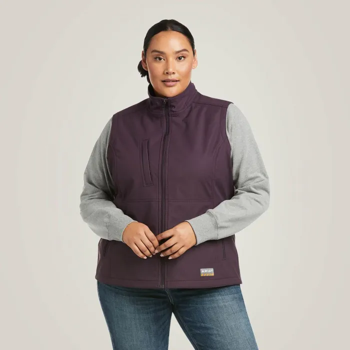 Rebar Stretch Canvas Softshell Vest Plum Perfect Women Ariat Jackets and Vests Rebar Stretch Canvas Softshell Vest Plum Perfect Women Ariat Jackets and Vests