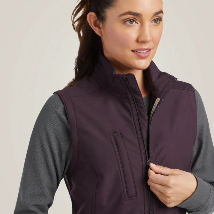 Rebar Stretch Canvas Softshell Vest Plum Perfect Women Ariat Jackets and Vests Rebar Stretch Canvas Softshell Vest Plum Perfect Women Ariat Jackets and Vests