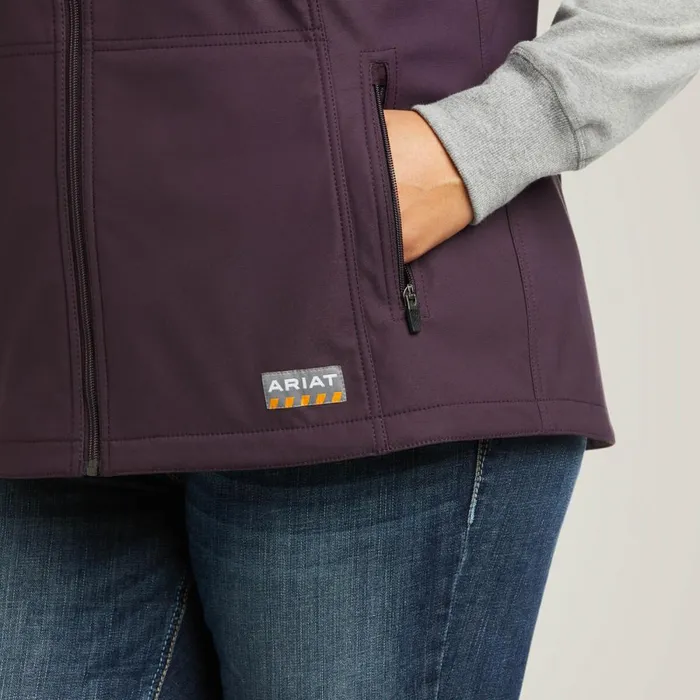 Rebar Stretch Canvas Softshell Vest Plum Perfect Women Ariat Jackets and Vests Rebar Stretch Canvas Softshell Vest Plum Perfect Women Ariat Jackets and Vests