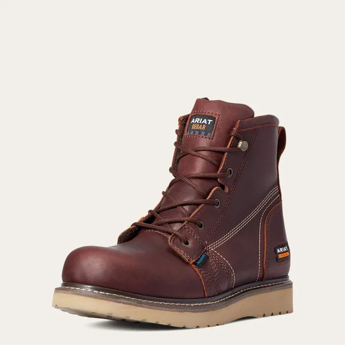 Rebar Wedge 6034 Waterproof Work Boot Rusted Copper Men Ariat Work Boots