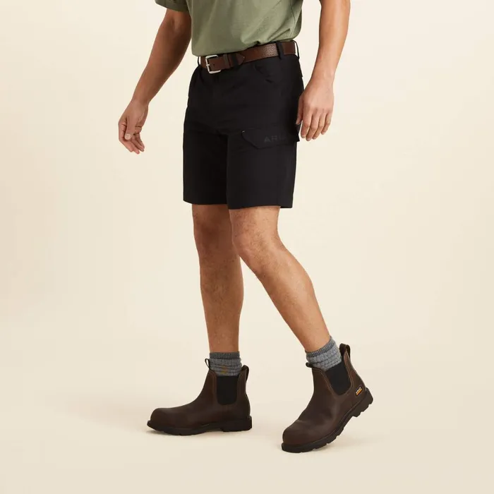 Rebar WorkFlow Ultralight Short Black Men Ariat Pants and Shorts