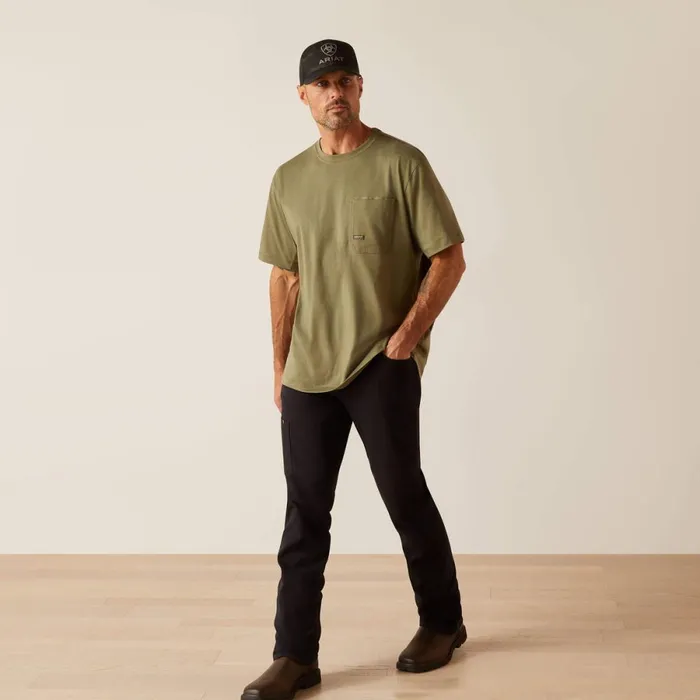 Rebar Workman American Scream Sage Heather Men Ariat TShirts and Polos Rebar Workman American Scream Sage Heather Men Ariat TShirts and Polos