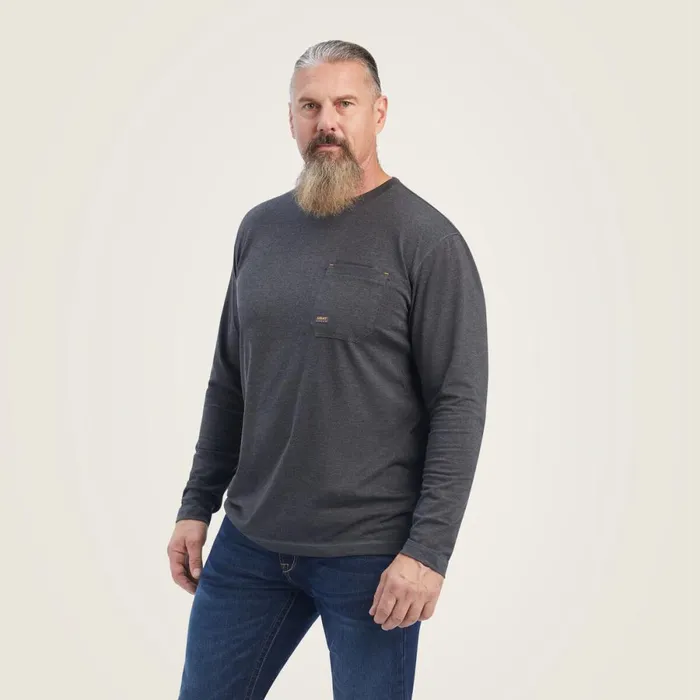 Rebar Workman Born For This Graphic TShirt Charcoal Heather Men Ariat TShirts and Polos Rebar Workman Born For This Graphic TShirt Charcoal Heather Men Ariat TShirts and Polos
