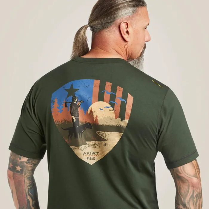 Rebar Workman Working Dog TShirt Deep Forest Men Ariat TShirts and Polos Rebar Workman Working Dog TShirt Deep Forest Men Ariat TShirts and Polos