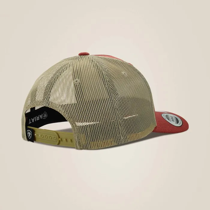 Rectangle Logo Patch Cap Red Men Ariat Hats and Caps Rectangle Logo Patch Cap Red Men Ariat Hats and Caps