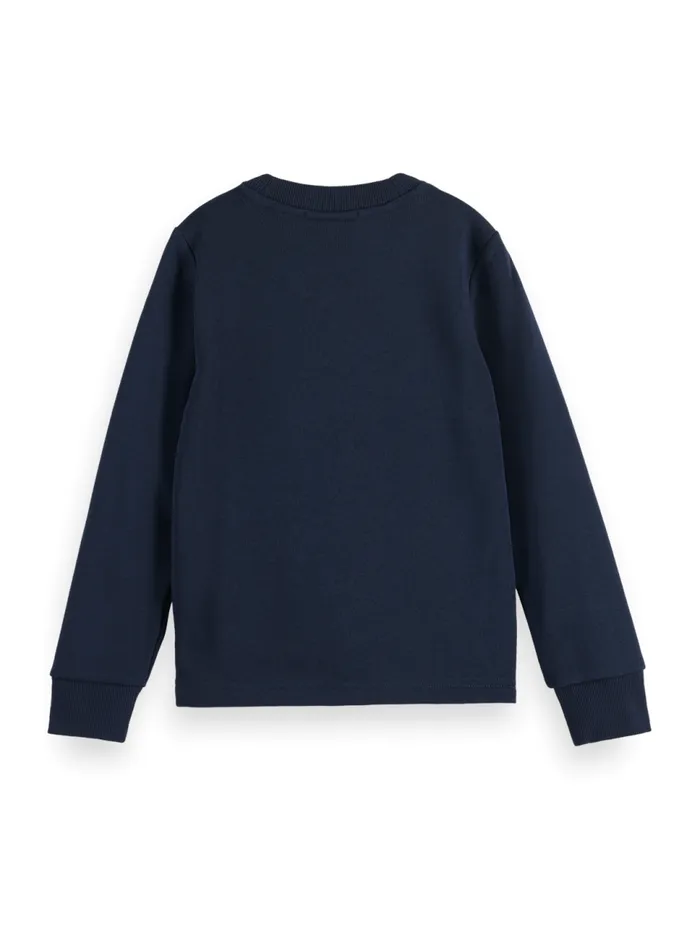 REGULARFIT ARTWORK CREWNECK Night Kids Scotch and Soda Sweatshirts and Hoodies REGULARFIT ARTWORK CREWNECK Night Kids Scotch and Soda Sweatshirts and Hoodies