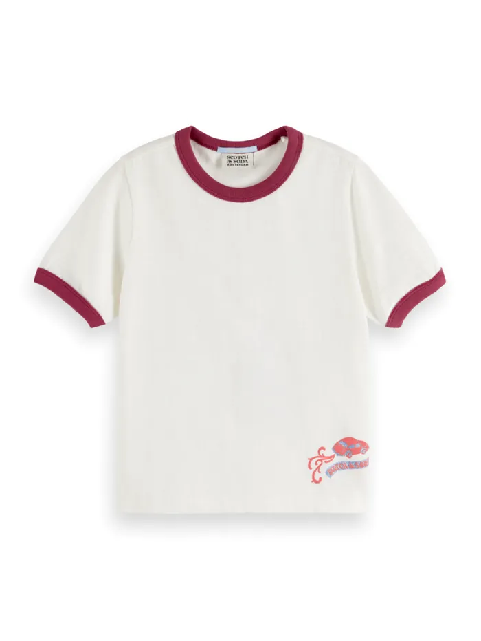 REGULARFIT ARTWORK TSHIRT Off White Kids Scotch and Soda TShirts and Tops