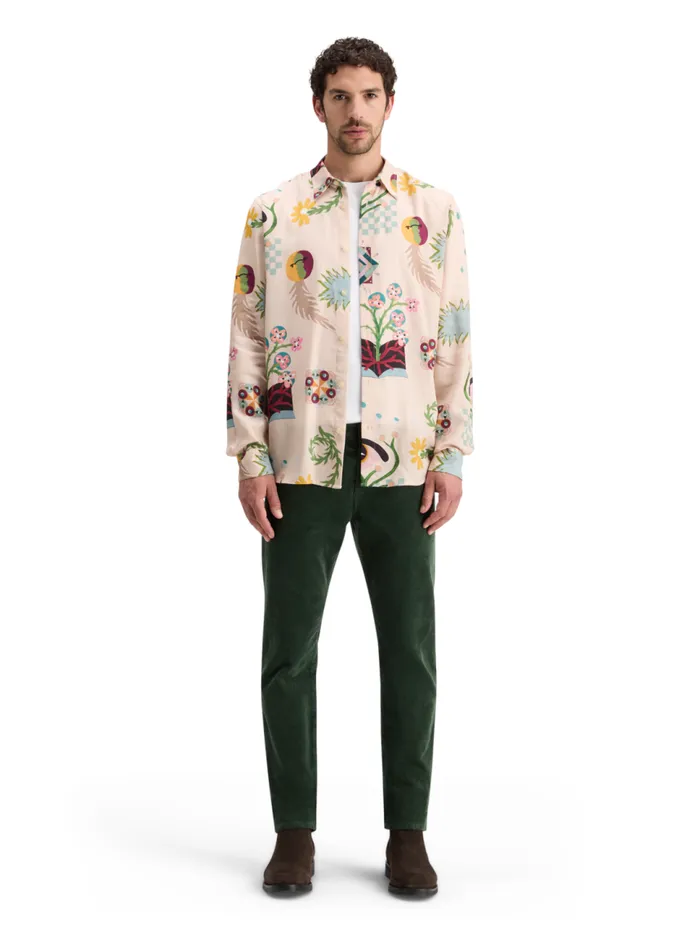 REGULAR FIT MID SHINE AOP SHIRT Poetry Aop Men Scotch and Soda Shirts