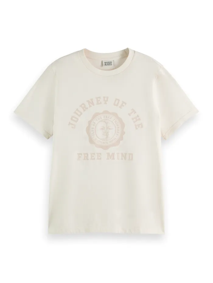 Regular Fit Tshirt With Front Artwork Soft Ice Women Scotch and Soda Tops and TShirts Regular Fit Tshirt With Front Artwork Soft Ice Women Scotch and Soda Tops and TShirts