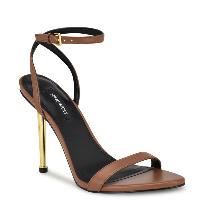 Reina Ankle Strap Sandals Light Brown Women Nine West Sandals Reina Ankle Strap Sandals Light Brown Women Nine West Sandals