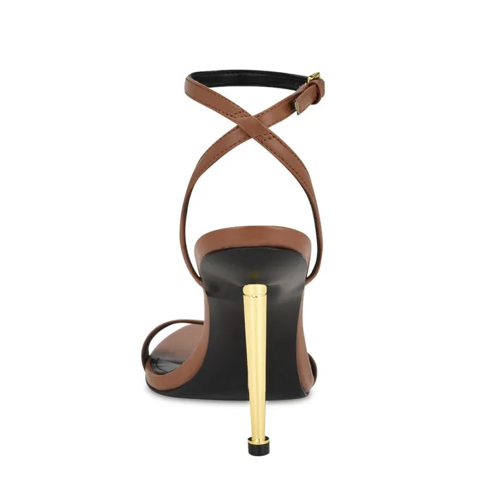 Reina Ankle Strap Sandals Light Brown Women Nine West Sandals Reina Ankle Strap Sandals Light Brown Women Nine West Sandals