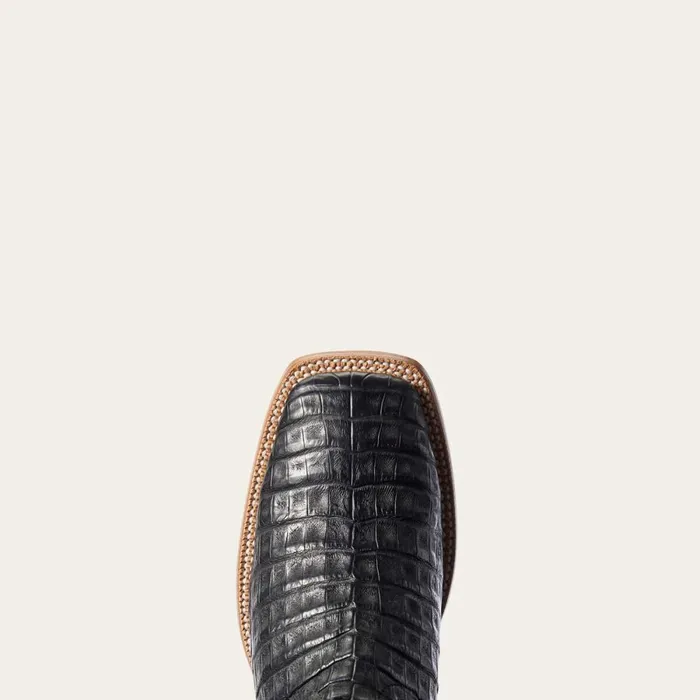 Relentless Winner039s Circle Western Boot Black Caiman Belly Men Ariat Western Boots Relentless Winner039s Circle Western Boot Black Caiman Belly Men Ariat Western Boots