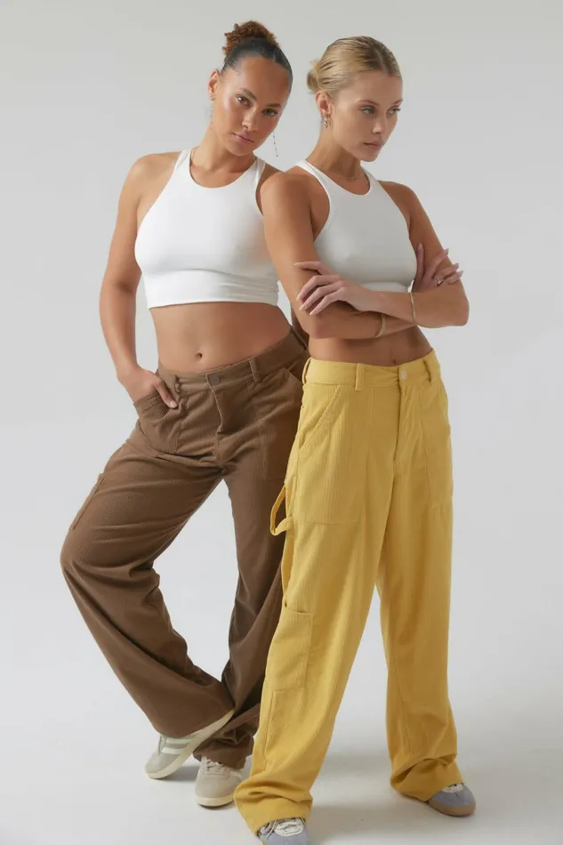 RESA Basics Elsa Cargo Pant In Mustard 8211 Women
