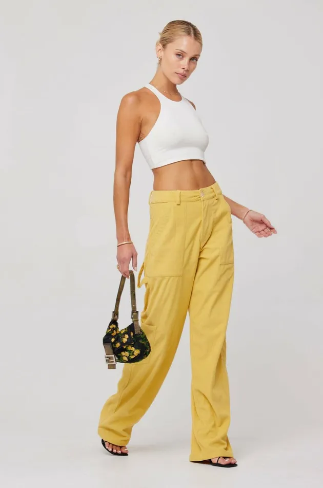 RESA Basics Elsa Cargo Pant In Mustard 8211 Women