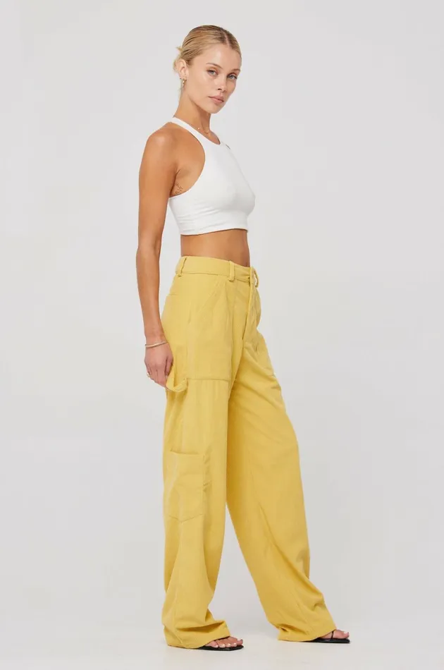 RESA Basics Elsa Cargo Pant In Mustard 8211 Women