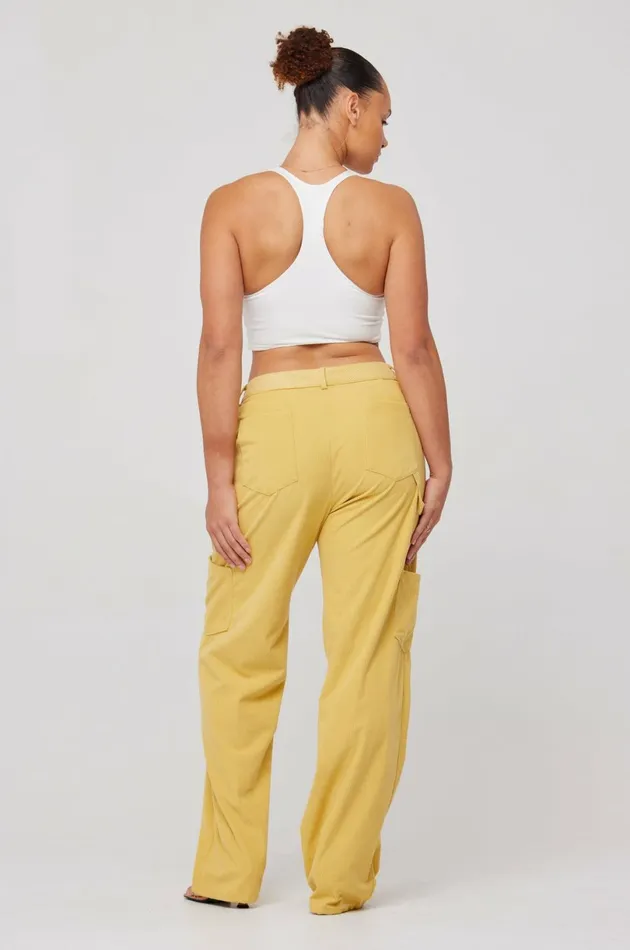 RESA Basics Elsa Cargo Pant In Mustard 8211 Women