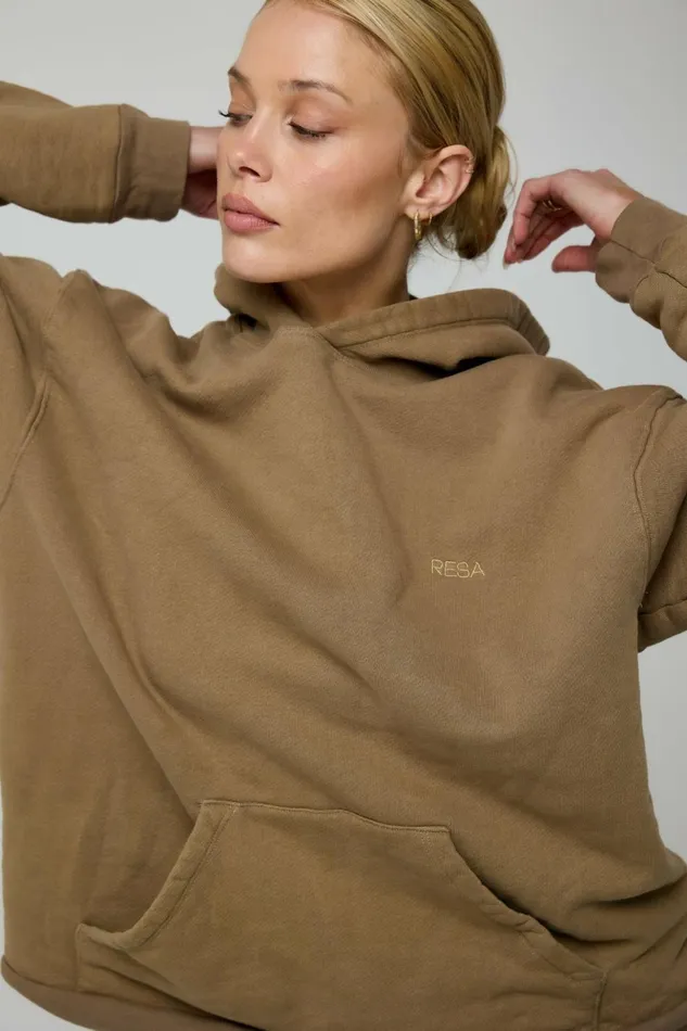 RESA Basics Leo Hoodie In Moss 8211 Women