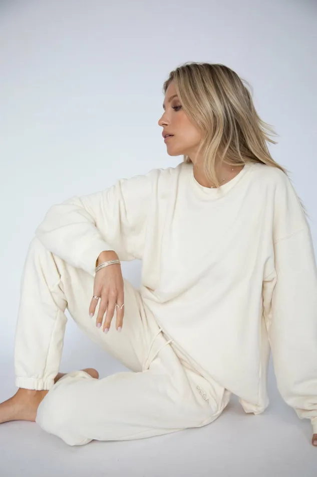 RESA Lounge Gunner Sweatshirt In Bone 8211 Women