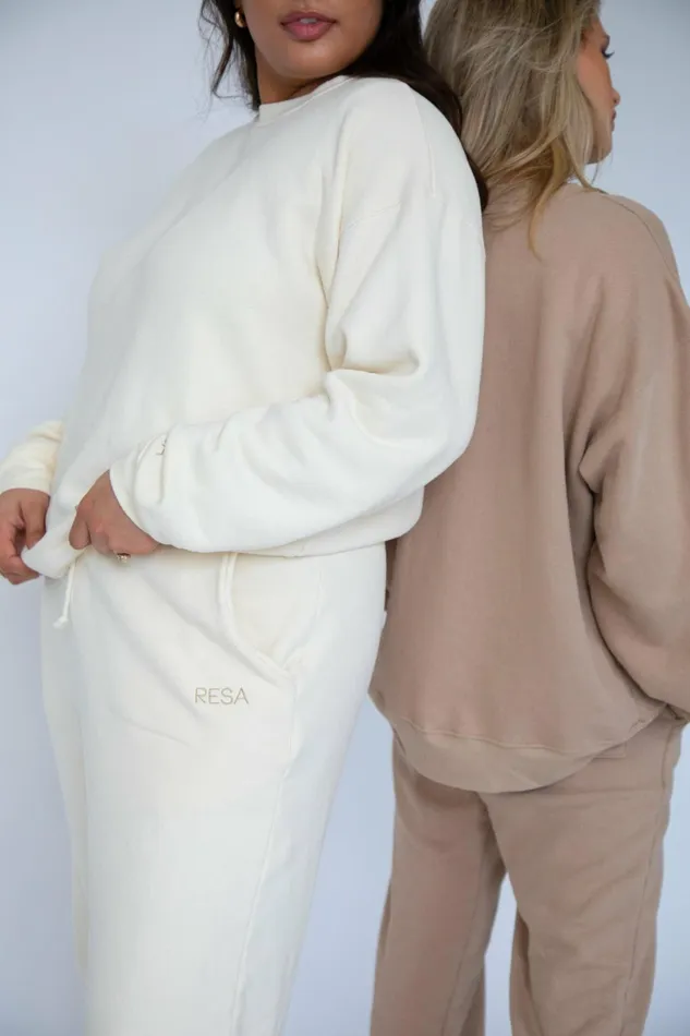 RESA Lounge Gunner Sweatshirt In Bone 8211 Women