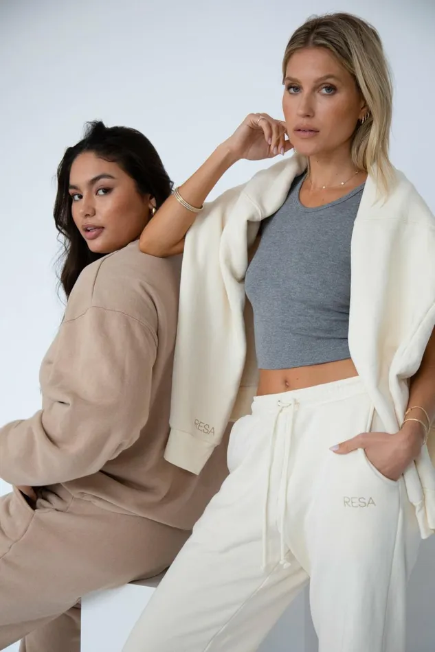RESA Lounge Gunner Sweatshirt In Bone 8211 Women