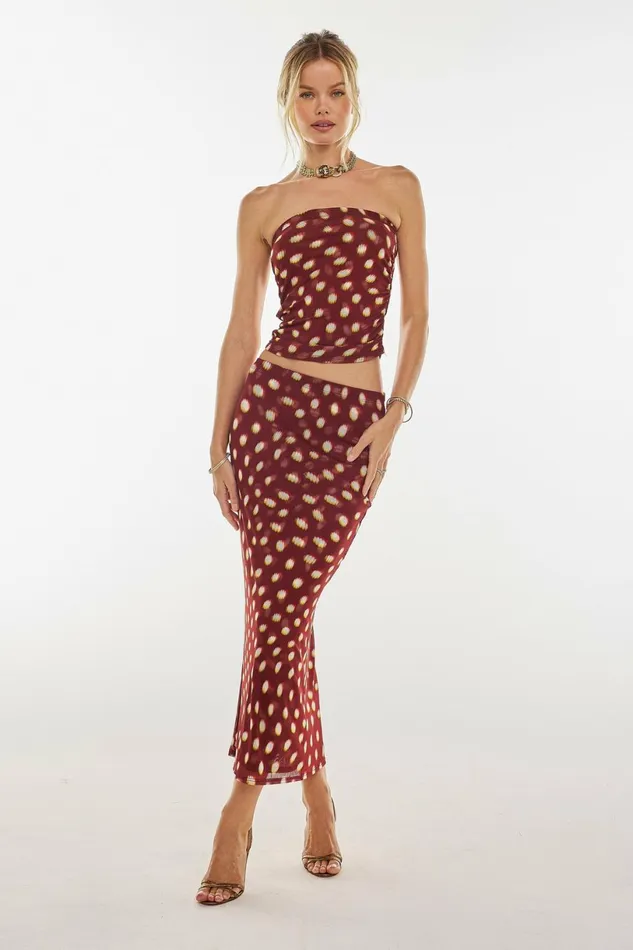 RESA Matching Sets Bonnie Mesh Top In Spice 8211 Women