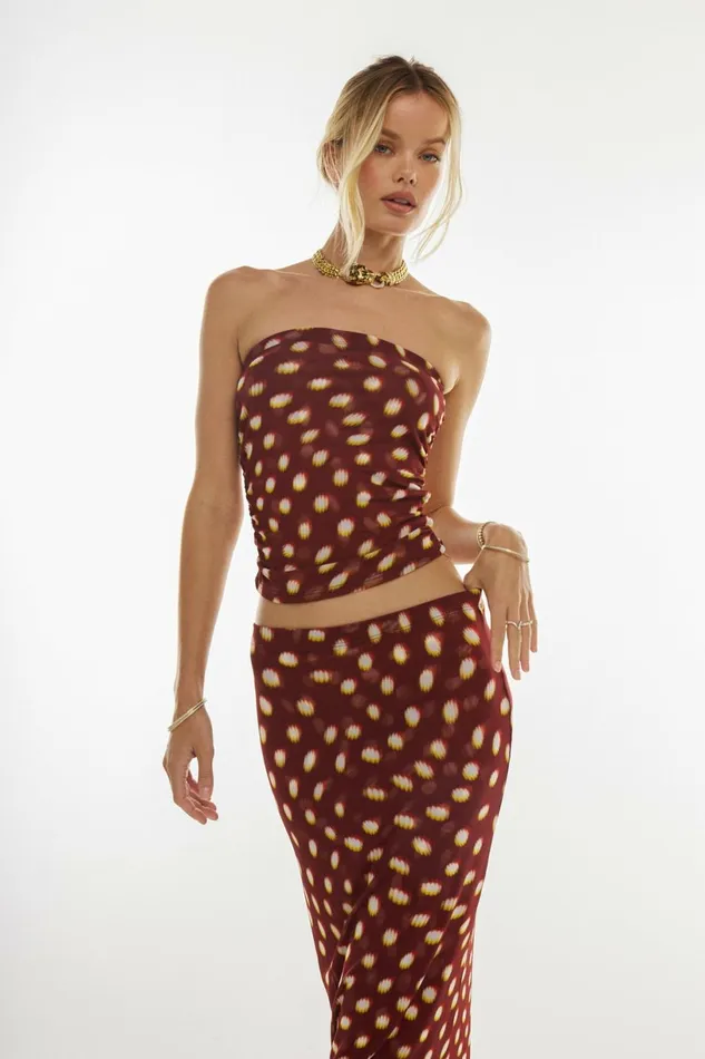 RESA Matching Sets Bonnie Mesh Top In Spice 8211 Women