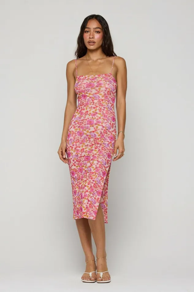 RESA Midi Dress Kiele Mesh Dress In Augusta 8211 Women