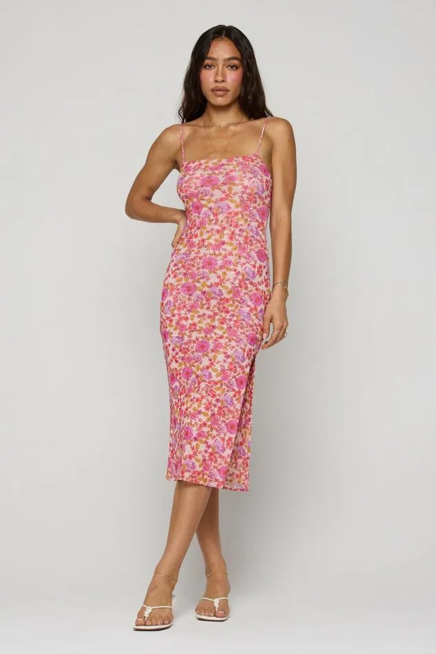 RESA Midi Dress Kiele Mesh Dress In Augusta 8211 Women