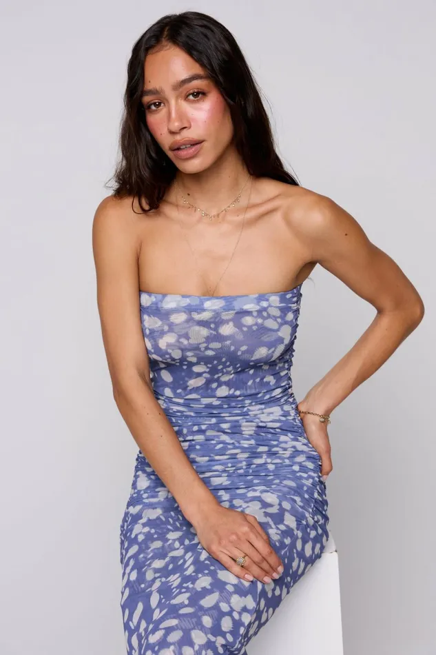 RESA Midi Dress Kristina Mesh Midi In Cove 8211 Women
