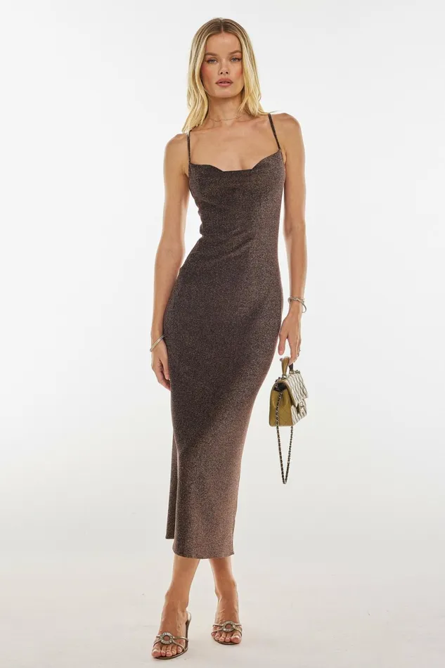 RESA Midi Dress Serena Dress In Bronze 8211 Women