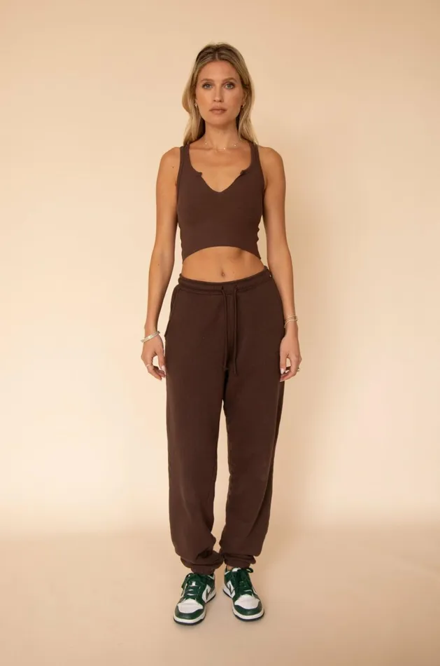 RESA Tops Ozzy Tank In Brown 8211 Women