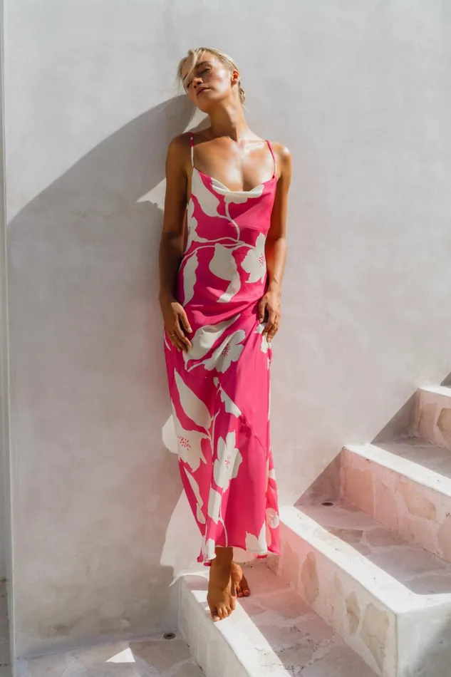 RESA Wedding Guest Margot Maxi In Zinnia 8211 Women