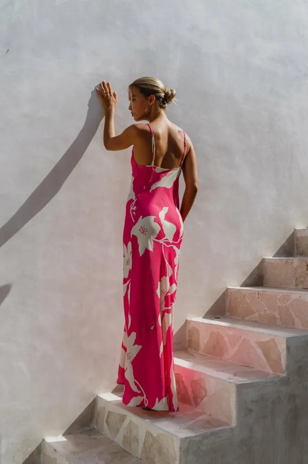 RESA Wedding Guest Margot Maxi In Zinnia 8211 Women