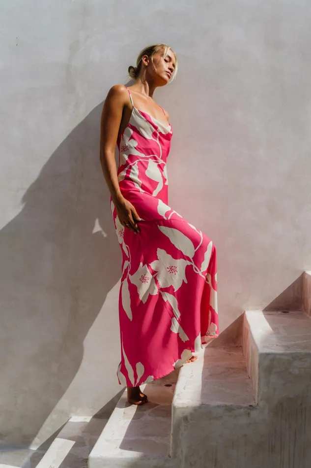 RESA Wedding Guest Margot Maxi In Zinnia 8211 Women
