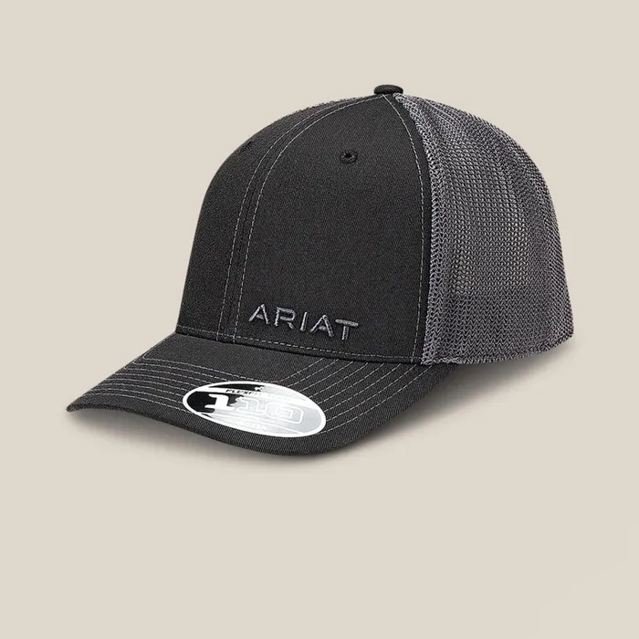 Rev Snapback Cap Black Men Ariat Hats and Caps
